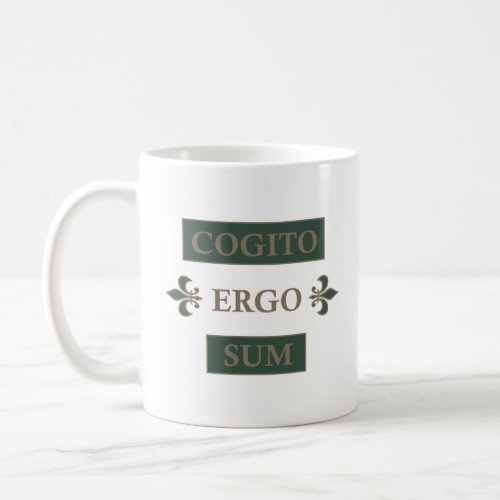Cogito ergo sum coffee mug