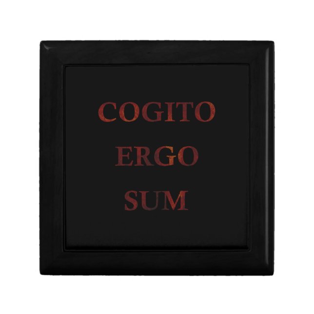 Cogito ergo sum gift box (Front)
