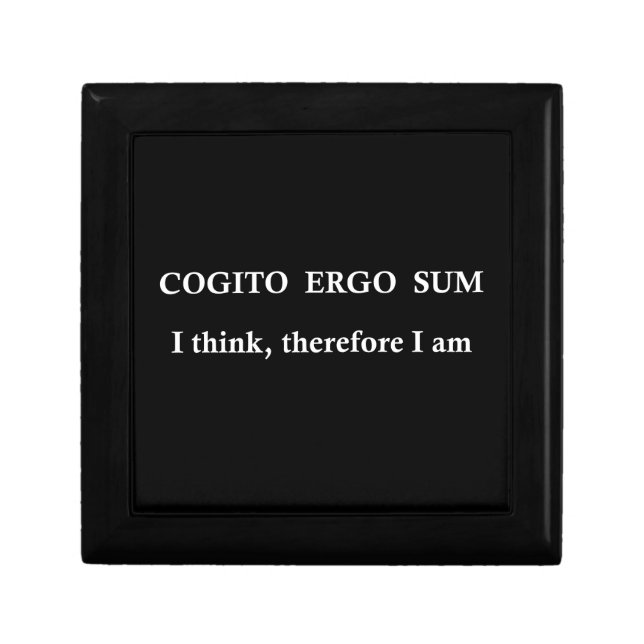Cogito ergo sum gift box (Front)