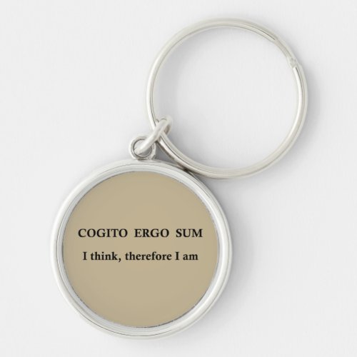 Cogito ergo sum keychain