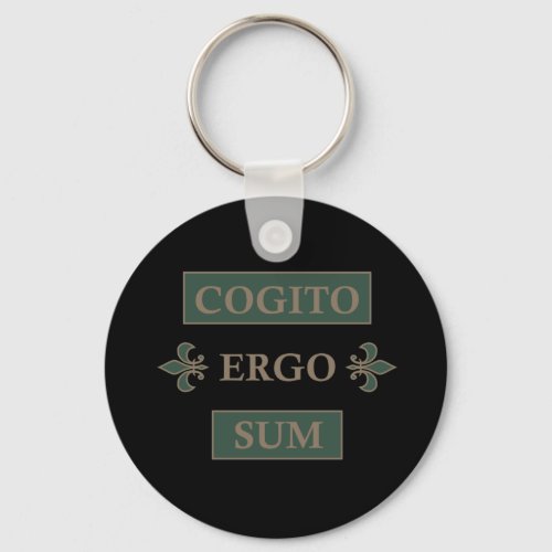 Cogito ergo sum keychain