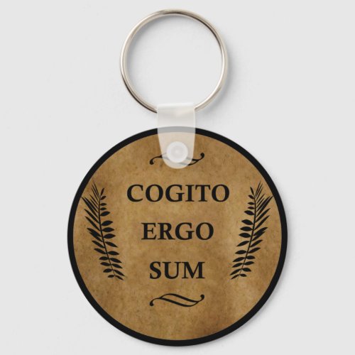 Cogito ergo sum keychain