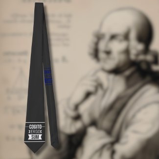Cogito ergo sum - Latin phrase -black 