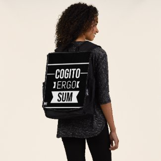 Cogito ergo sum - Latin phrase -black&white