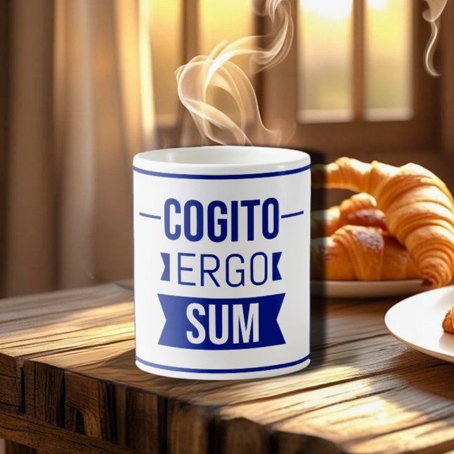 Cogito ergo sum - Latin phrase Coffee Mug (Creator Uploaded)