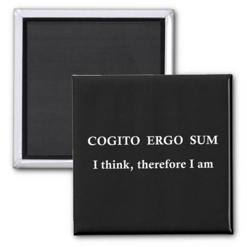 Cogito ergo sum magnet