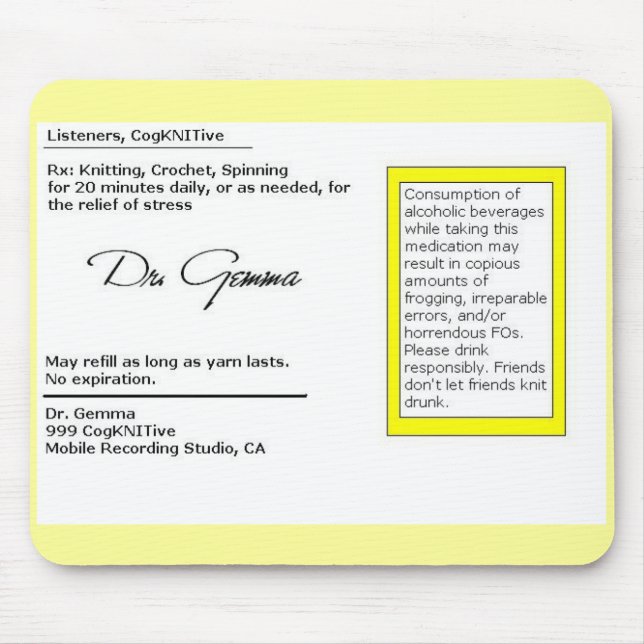 CogKNITive RX Mouse Pad (Front)