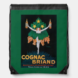 Cognac Briand Promotional Poster Drawstring Bag