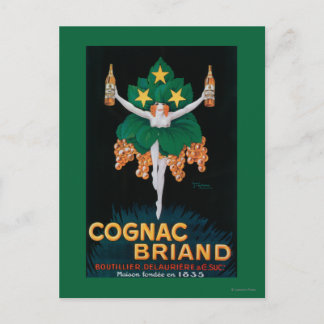 Cognac Briand Promotional Poster Postcard