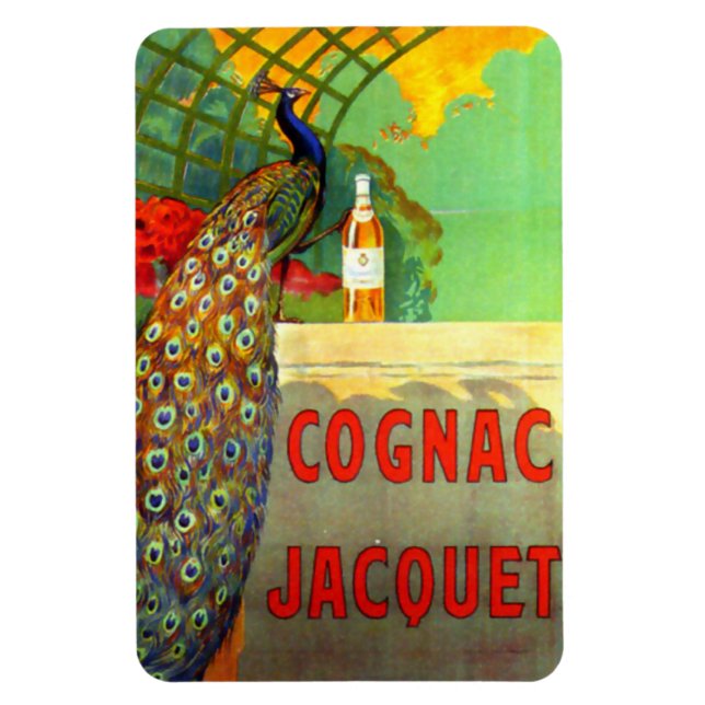 Cognac Jacquet Vintage Advertising Poster Magnet (Vertical)