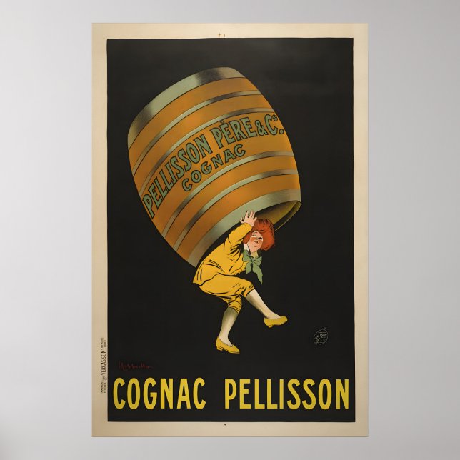 Cognac Pellisson Vintage Poster - Cappiello Poster (Front)