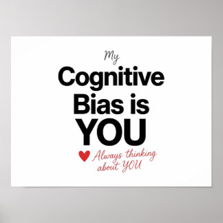 Cognitive Bias Poster Psychology Student Gift