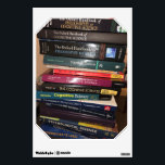 cognitive science books wall decal<br><div class="desc">notes</div>