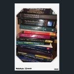 cognitive science books wall decal<br><div class="desc">notes</div>