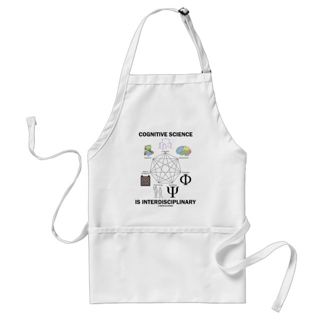 Cognitive Science Is Interdisciplinary Adult Apron (Front)