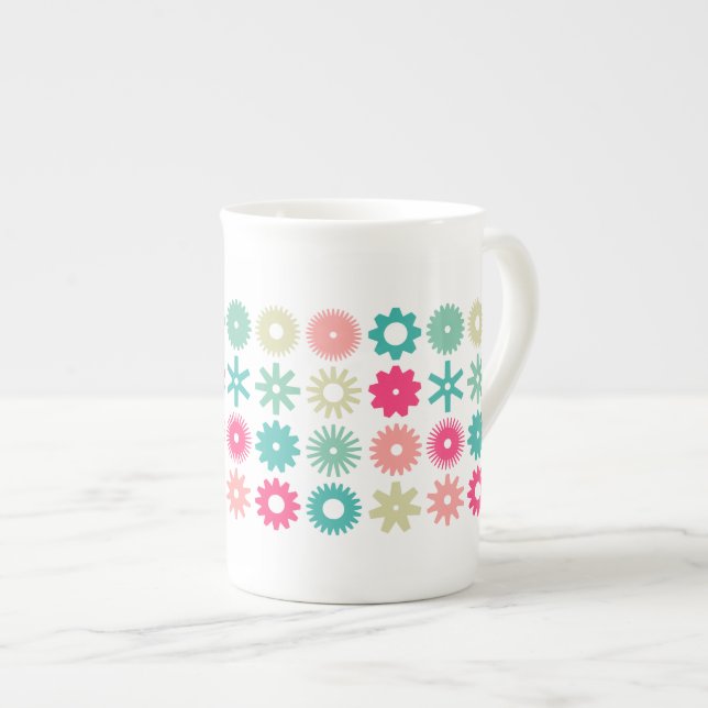 Cogs - Colors 01 Bone China Mug (Front Right)