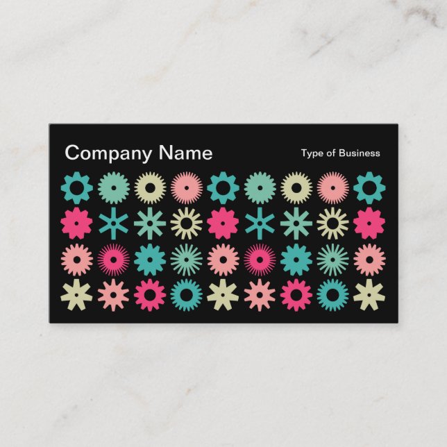 Cogs - Colors 01 Business Card (Front)