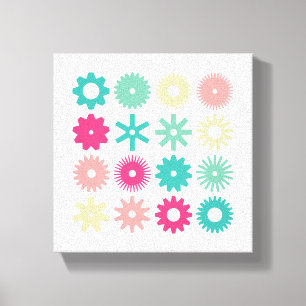 Cogs - Colors 01 Canvas Print