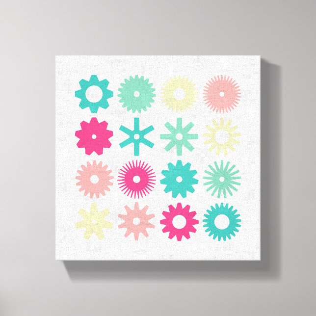 Cogs - Colors 01 Canvas Print (Front)