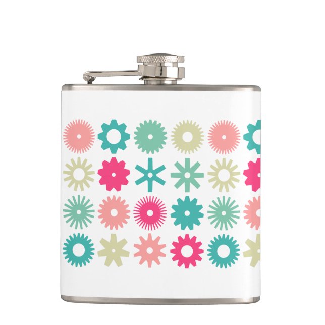 Cogs - Colors 01 Hip Flask (Front)