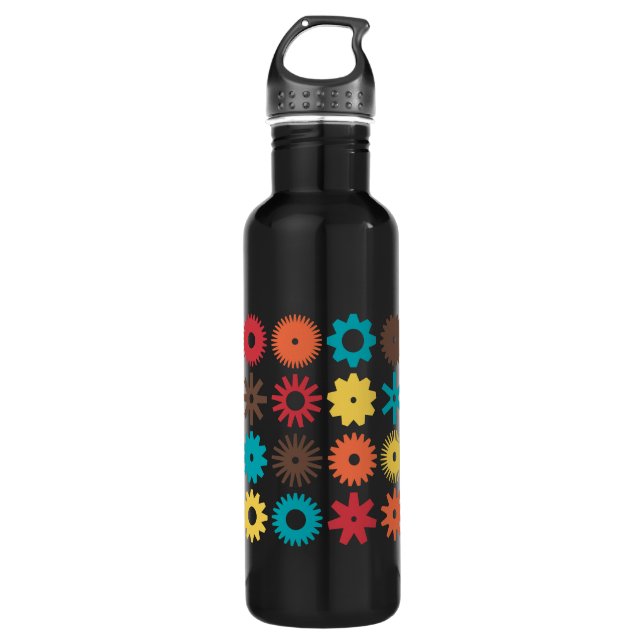 Cogs - Colors 02 Water Bottle (Front)