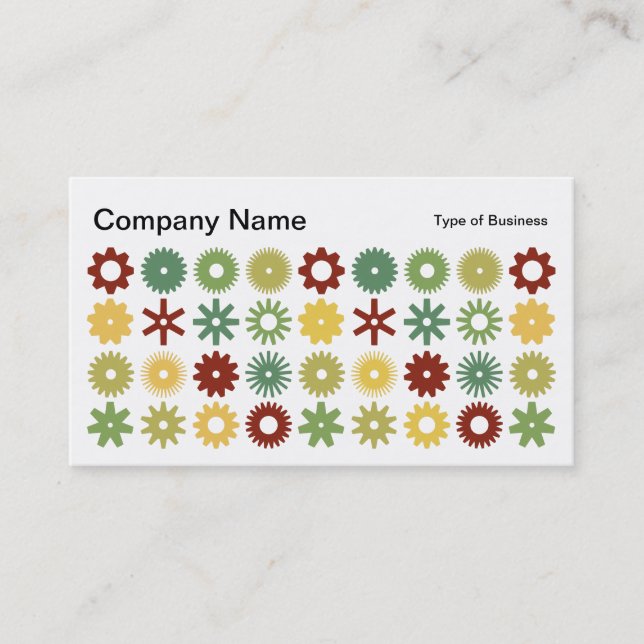 Cogs - Colors 03 Business Card (Front)