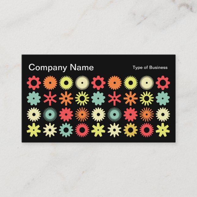 Cogs - Colors 04 Business Card (Front)