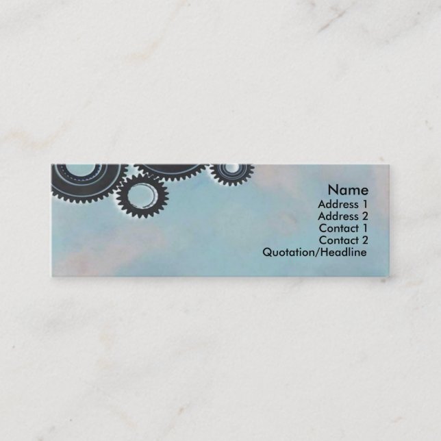 Cogs Profile Card (Front)