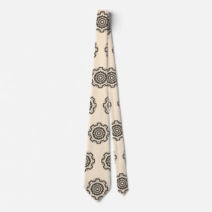Cogwheel neck tie