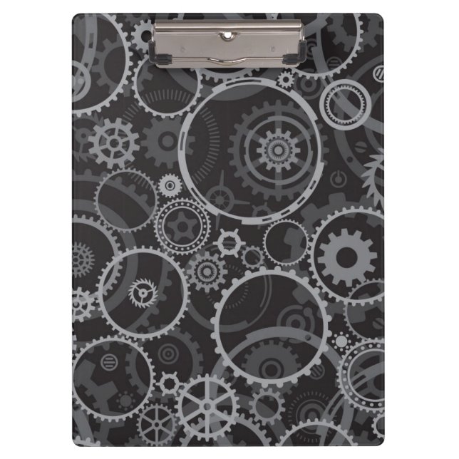 Cogwheels pattern clipboard (Front)
