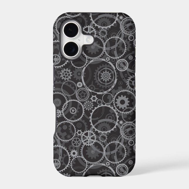 Cogwheels pattern iphone case (Back)