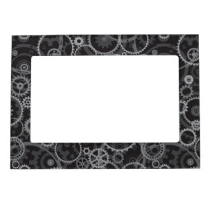 Cogwheels pattern magnetic frame