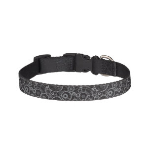 Cogwheels pattern pet collar