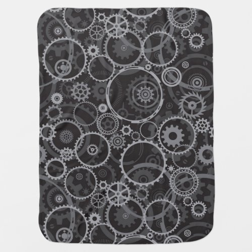 Cogwheels pattern receiving blanket