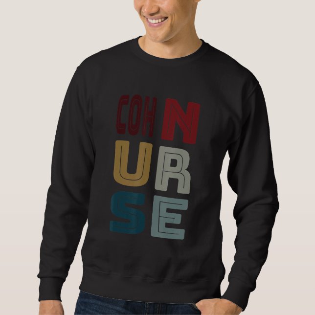 COH Nurse Certified Occupational Health Nurse Vint Sweatshirt (Front)