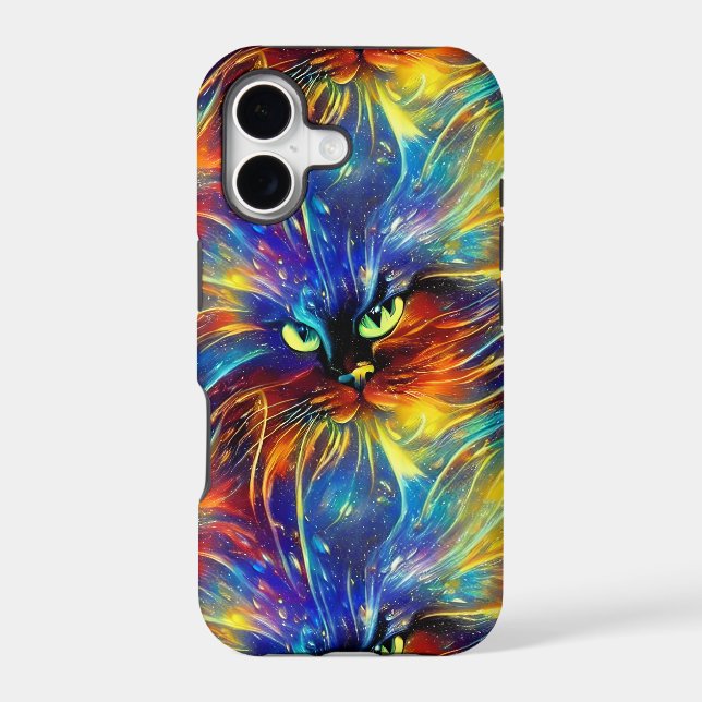 Cohesive Abstract Exquisite Cat Splashes Seamless  Iphone Case (Back)