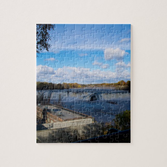 Cohoes Falls Waterfall Photography Puzzle (Vertical)