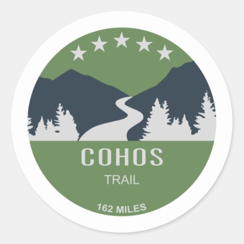 Cohos Trail New Hampshire Classic Round Sticker