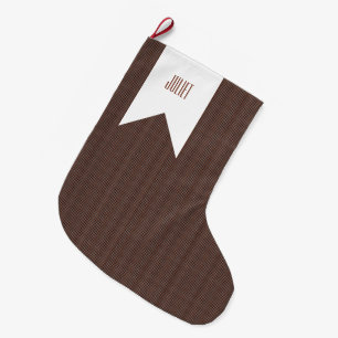 Coigach Tweed Gun Club Check Large Christmas Stocking