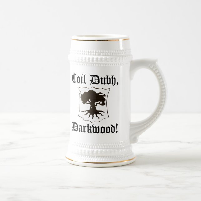 "Coil Dubh, Darkwood!" Stein with Oak - recentered (Right)