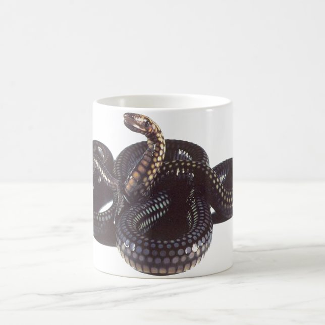 Coiled and Ready to Strike Snake Coffee Mug (Center)