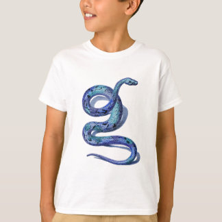 Coiled Blue Snake T-Shirt