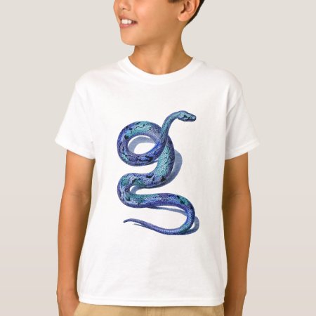 Coiled Blue Snake T-shirt
