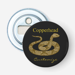 Coiled Copperhead Snake Thunder_Cove Bottle Opener