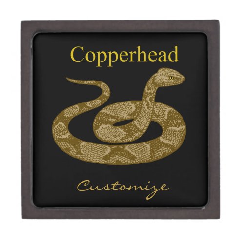 Coiled Copperhead Snake Thunder_Cove Gift Box