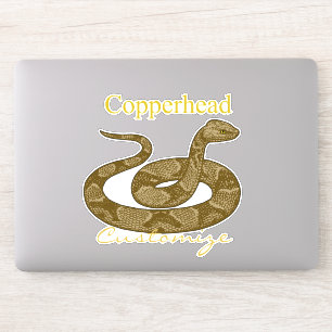 Coiled Copperhead Snake Thunder_Cove Sticker