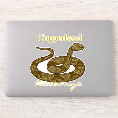 Coiled Copperhead Snake Thunder_Cove Sticker