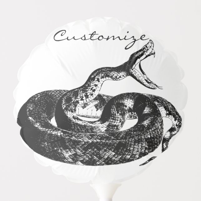 Coiled Rattlesnake Thunder_Cove Balloon (Front)