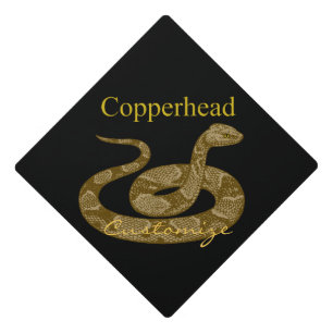 Coiled Rattlesnake Thunder_Cove Graduation Cap Topper