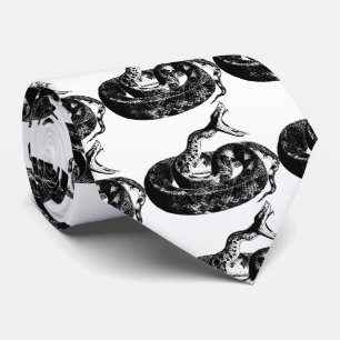 Coiled Rattlesnake Thunder_Cove Neck Tie